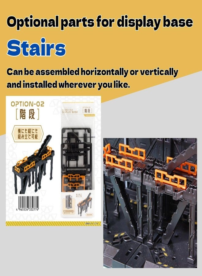 Someie Plastic Model Display Items Set (Plastic Model Interlocking Display Bases Optional Parts Set : 5 Types of Parts, Customization Sticker x1, Alligator Clip Sticks x2) - Image 4